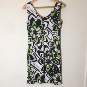 Connected apparel multicolor dress